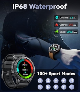 Foto 5 | Foto 5 | Smartwatch Lige GPS Military para Hombre 100 Modos Deportivos - Venta Internacional