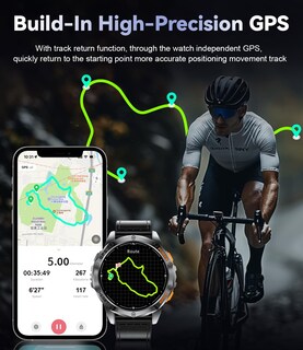 Foto 2 | Foto 2 | Reloj Smartwatch Lige Negro para Hombre-Venta Internacional