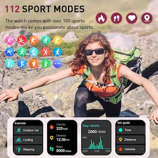 Foto 6 | Foto 6 | Reloj Inteligente Motast 2025, Rastreador De Actividad Física, Más De 110 Modos Deportivos Ip68 - Venta Internacional.