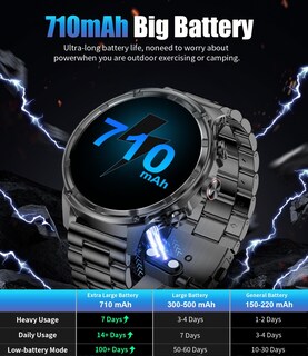 Foto 2 | Foto 2 | Reloj Inteligente Lige Military Fv13, 80 Días De Espera, 710 Mah, 50 M - Venta Internacional.
