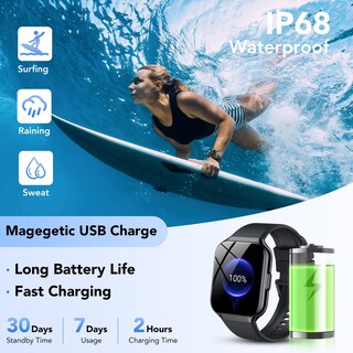 Foto 5 | Foto 5 | Smartwatch Cascho P98 1.96 Pulgadas Ip68 a Prueba de Agua - Venta Internacional