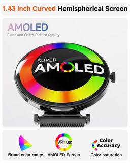 Foto 2 | Foto 2 | Smartwatch Hwagol Unisex Android y iPhone IP68 Resistente al Agua - Venta Internacional