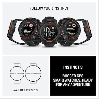 Foto 7 | Foto 7 | Reloj Inteligente Garmin Instinct 3 Con Pantalla De 45 Mm Con Carga Solar - Venta Internacional.