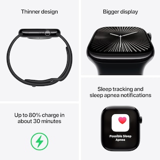 Foto 4 | Foto 4 | Apple Watch Series 10 Gps 46 Mm Aluminio Negro Azabache - Venta Internacional