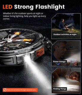 Foto 4 | Foto 4 | Reloj Inteligente Lige Fv6 Para Hombre Con Pantalla De 1,85 Pulgadas Y Batería De 730 Mah - Venta Internacional.