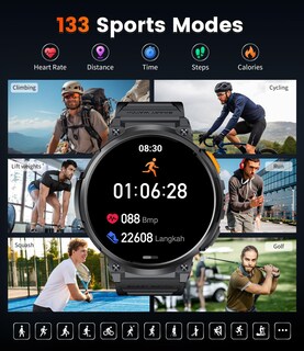Foto 6 | Foto 6 | Reloj Inteligente Lige Fv6 Para Hombre Con Pantalla De 1,85 Pulgadas Y Batería De 730 Mah - Venta Internacional.