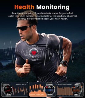Foto 7 | Foto 7 | Reloj Inteligente Lige Fv6 Para Hombre Con Pantalla De 1,85 Pulgadas Y Batería De 730 Mah - Venta Internacional.