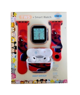 Foto 1 | Foto 1 | Combo Kids Smartwach Con Audifonos Bluetooth Diseño De Spider Man