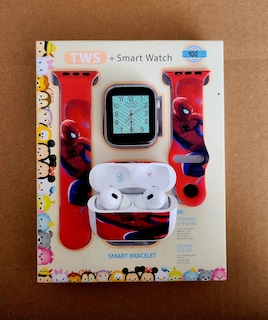 Foto 3 | Foto 3 | Combo Kids Smartwach Con Audifonos Bluetooth Diseño De Spider Man
