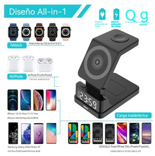 Foto 2 | Foto 2 | Xtellar Estación De Carga Inteligente 4 En 1 Premium Para Apple Watch Iphone Y Airpods En Blanco