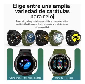 Foto 3 | Foto 3 | Smartwatch Redondo Hw28 Max Con Chat Gpt Asistente De Voz