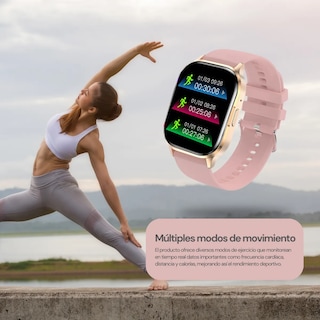 Foto 8 | Foto 8 | Smartwatch Deportivo con Llamadas Bluetooth, Pantalla AMOLED HD, Monitoreo de Salud y Resistencia IP67 Color Rosa