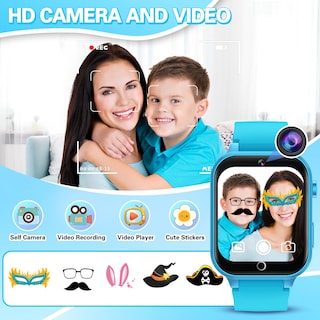 Foto 5 | Foto 5 | Reloj Inteligente Vakzovy Para Niños De 5 A 12 Años Pantalla Táctil Hd 26 Juegos - Venta Internacional.