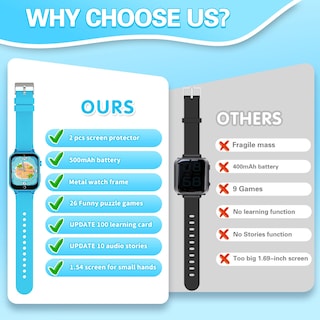 Foto 6 | Foto 6 | Reloj Inteligente Vakzovy Para Niños De 5 A 12 Años Pantalla Táctil Hd 26 Juegos - Venta Internacional.