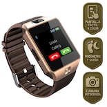 Smartwatch Dz09 Reloj Inteligente Dorado Multifunción Pantalla Táctil Bluetooth Cámara Notificaciones