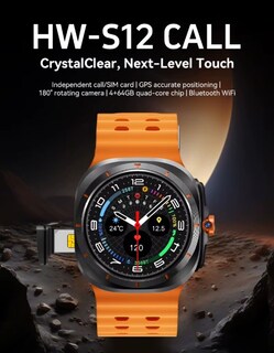 Foto 6 | Foto 6 | Hw S12 Call Ultra 5g Reloj Inteligente Android Cámara Gps Wifi 5g Youtube Whatsapp Gps.