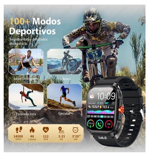 Foto 2 | Foto 2 | Smartwatch Reloj Inteligente Llamadas 1.81 Lab.g   Color Negro