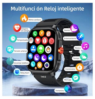 Foto 3 | Foto 3 | Smartwatch Reloj Inteligente Llamadas 1.81 Lab.g   Color Negro