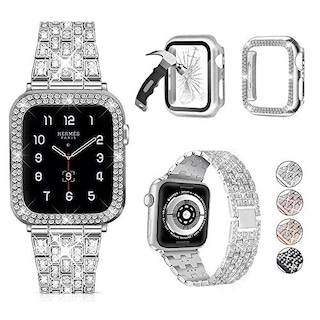 Foto 1 | Foto 1 | Venta Internacional: Compatible Con 3 Paquetes Con Banda De Apple Watch + Case 38 Mm 44 Mm 42 Mm 44 Mm 45 Mm, Correa De Metal D