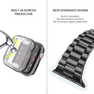 Foto 4 | Foto 4 | Correas de Reemplazo Iiteeeely Compatible con Apple Watch Band 44 mm Se / Serie 6 5 4 de Acero -Venta Internacional