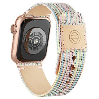 Foto 1 | Foto 1 | Venta Internacional: Bandas De Tela De Tela Recoppa Compatibles Con Apple Watch 41 Mm 44 Mm 38 Mm, Correa De Lona Con Forro De