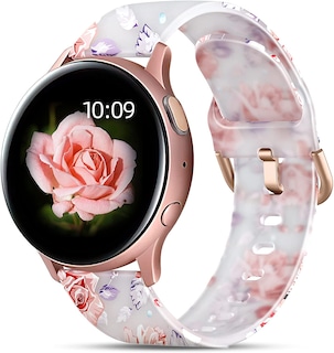 Foto 1 | Foto 1 | Venta Internacional - Bandas Florales Geak Compatibles Con Samsung Active 2 Watch Band/galaxy Watch 4 Band 44mm/watch 4 Bandas