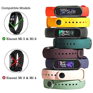 Foto 7 | Foto 7 | Venta Internacional - (paquete 4/5/8) Xiaomi Mi 5 & Mi 6 Strap/amazfit Band 5 Bandas De Reemplazo Para Mi Band 5 Y Mi 6 Bandas