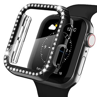 Foto 1 | Foto 1 | Venta Internacional - Recoppa Apple Watch Case Con Protector De Pantalla Para Apple Watch 38 Mm Serie 3/2/1, Bling Crystal Diam