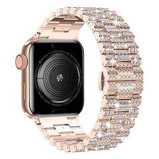 Foto 1 | Foto 1 | Venta Internacional - Wolait Compatible Con Apple Watch Band 38/40/41 Mm, Women Bling Diamond Rhinestone Metal Strap Para Iwatc