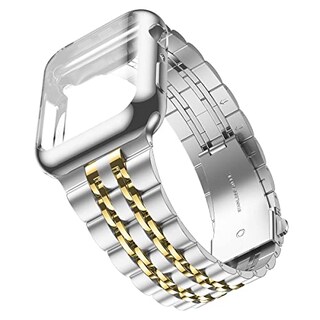 Foto 1 | Foto 1 | Venta Internacional - Wolait Compatible Con Apple Watch Band 44 Mm Con Estuche, Banda De Negocios De Metal De Acero Inoxidable