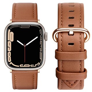 Foto 1 | Foto 1 | Venta Internacional - Banda De Cuero Swees Compatible Para Iwatch 38 Mm 40 Mm, Correa De Reemplazo De Cuero Genuina Hebilla De