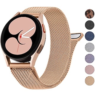 Foto 1 | Foto 1 | Banda de Metal Wanme para Samsung Galaxy Watch 4 Bandes 40/ 44 mm y Galaxy Watch 4 Bandas Clásicas - Venta Internacional