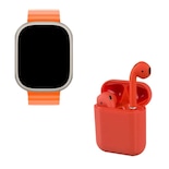 Kit de Audífonos Inalámbricos y Reloj Inteligente GADGETS AND FUN GF 900 color Naranja