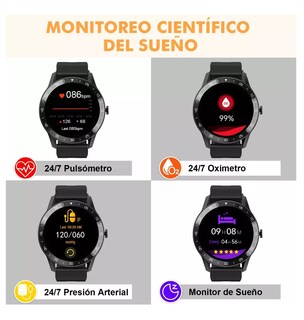 Foto 2 | Foto 2 | Reloj Inteligente BELUG color Negro Bluetooth Impermeable para Hombre