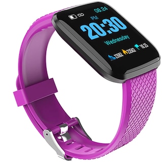 Foto 3 | Foto 3 | Smartwatch Deportivo Fralugio 116 Plus color Púrpura con Podómetro y Monitores de Salud Recibe Notificaciones