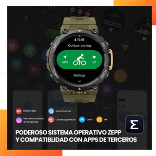Foto 8 | Foto 8 | Smartwatch Amazfit T Rex 2 con Gps Autonomía 24 Días color Verde