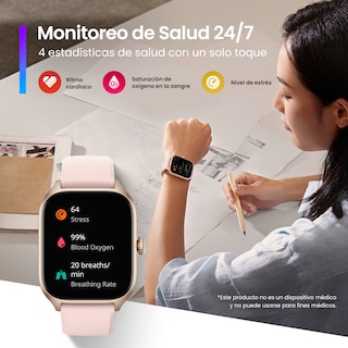Foto 4 | Foto 4 | Smartwatch Amazfit Gts 4 con Gps Amazon Alexa Autonomía color Rosa