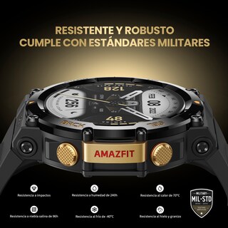 Foto 6 | Foto 6 | Smartwatch Amazfit T Rex 2 con GPS Autonomía 24 Días Negro