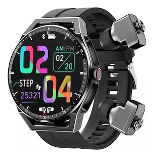 Foto 3 | Foto 3 | Smart Watch Fralugio T20 -2 en 1 color Negro con Audífonos TWS HIFI