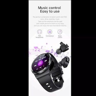 Foto 4 | Foto 4 | Smartwatch Fralugio Gt69 Metal 2 en 1 Audífonos Tws color Plata