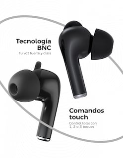 Foto 4 | Foto 4 | Smartwatch Binden Era One Tacto Piel color Café + One Pods color Negro