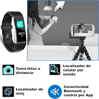 Foto 4 | Foto 4 | Smartwatch Vak Vh115pn color Negro