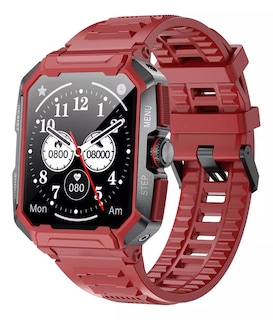 Foto 2 | Foto 2 | Smartwatch Fralugio Ak47 Rough Sport Hr 24hr Spo2 HD Rojo