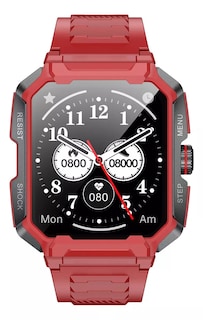 Foto 3 | Foto 3 | Smartwatch Fralugio Ak47 Rough Sport Hr 24hr Spo2 HD Rojo