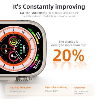 Foto 4 | Foto 4 | Smartwatch Ns Tech Watch 8 Ultra color Negro