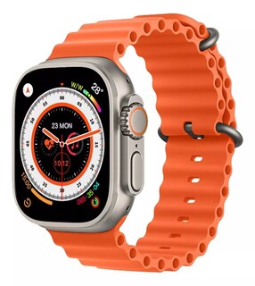 Foto 2 | Foto 2 | Reloj Smartwatch Mt78 Ultra Fralugio Nfc Hr Bp Spo2 Brújula color Naranja