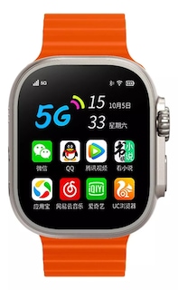 Foto 4 | Foto 4 | Smartwatch Fralugio X8 4G color Naranja Android 10Wifi 2GB RAM 16GB