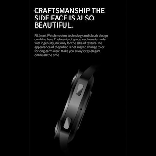 Foto 5 | Foto 5 | Reloj Smartwatch F8 Fralugio color Gris IPS Notificaciones Ejercicio HD Redondo