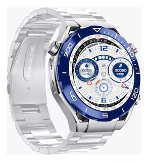Foto 2 | Foto 2 | Smartwatch Fralugio P9 Ultimate color Plata NFC Brújula HR BP NFC
