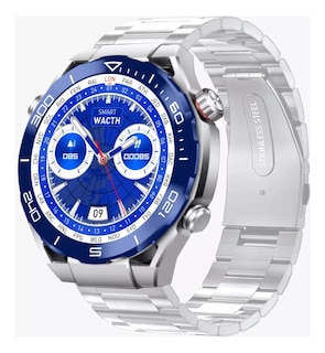 Foto 3 | Foto 3 | Smartwatch Fralugio P9 Ultimate color Plata NFC Brújula HR BP NFC